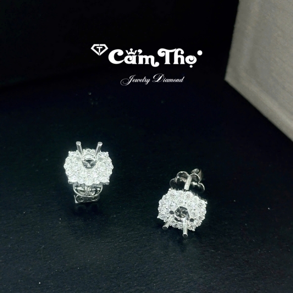 Bông tai kim cương