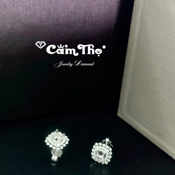 Bông tai kim cương