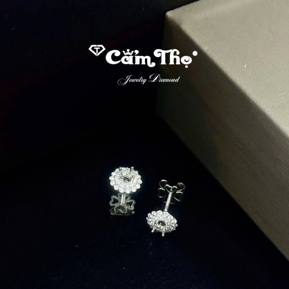 Bông tai kim cương 